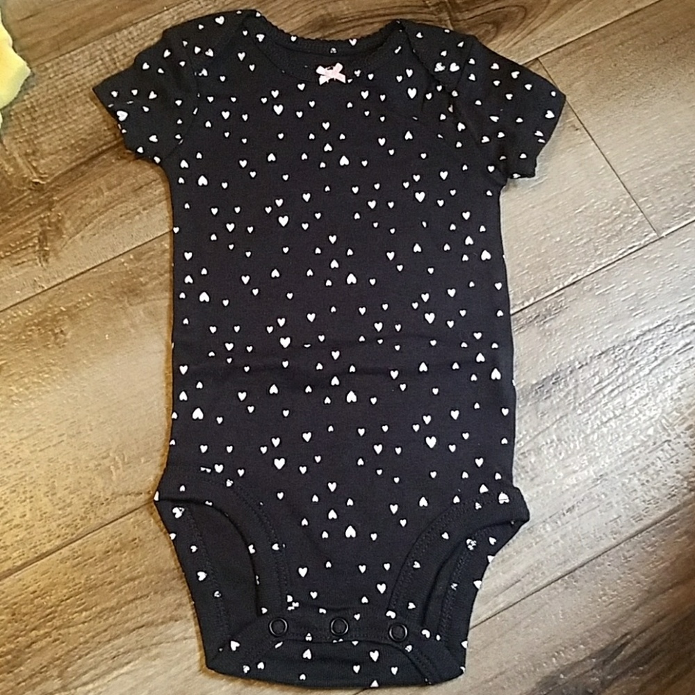 Black heart onsie